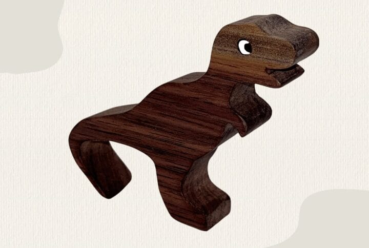 TRex fa kézműves ajándék